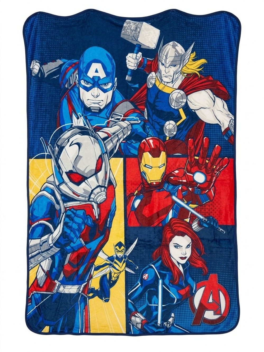 Marvel Avengers Oversized Plush Fleece Throw Blanket Captain America Iron Man